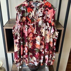 The limited cold shoulder, gorgeous top multicolor